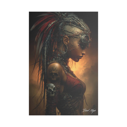 Technotribal DNA Satin Canvas Art Print