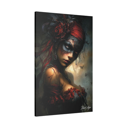 Technotribal DNA Satin Canvas Art Print