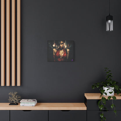 Dark Notes Gothic Angel Artwork Canvas Print