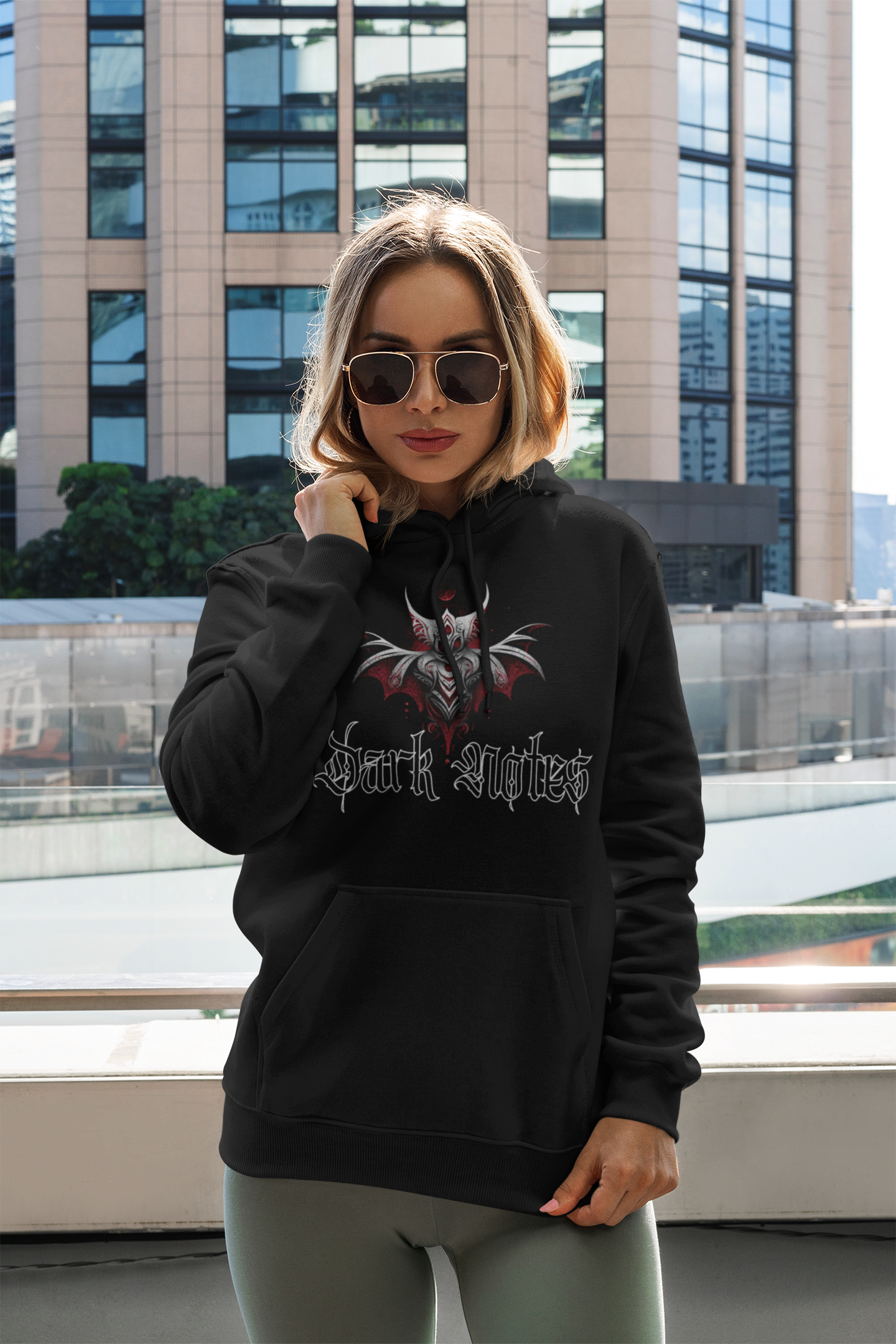 Dark Notes Hoodie — Pullover