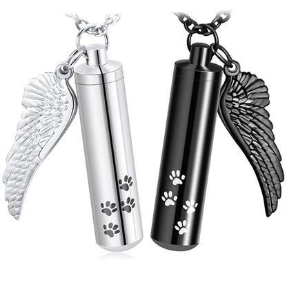 Memorial Pet Remains And Hair Pendant Necklace