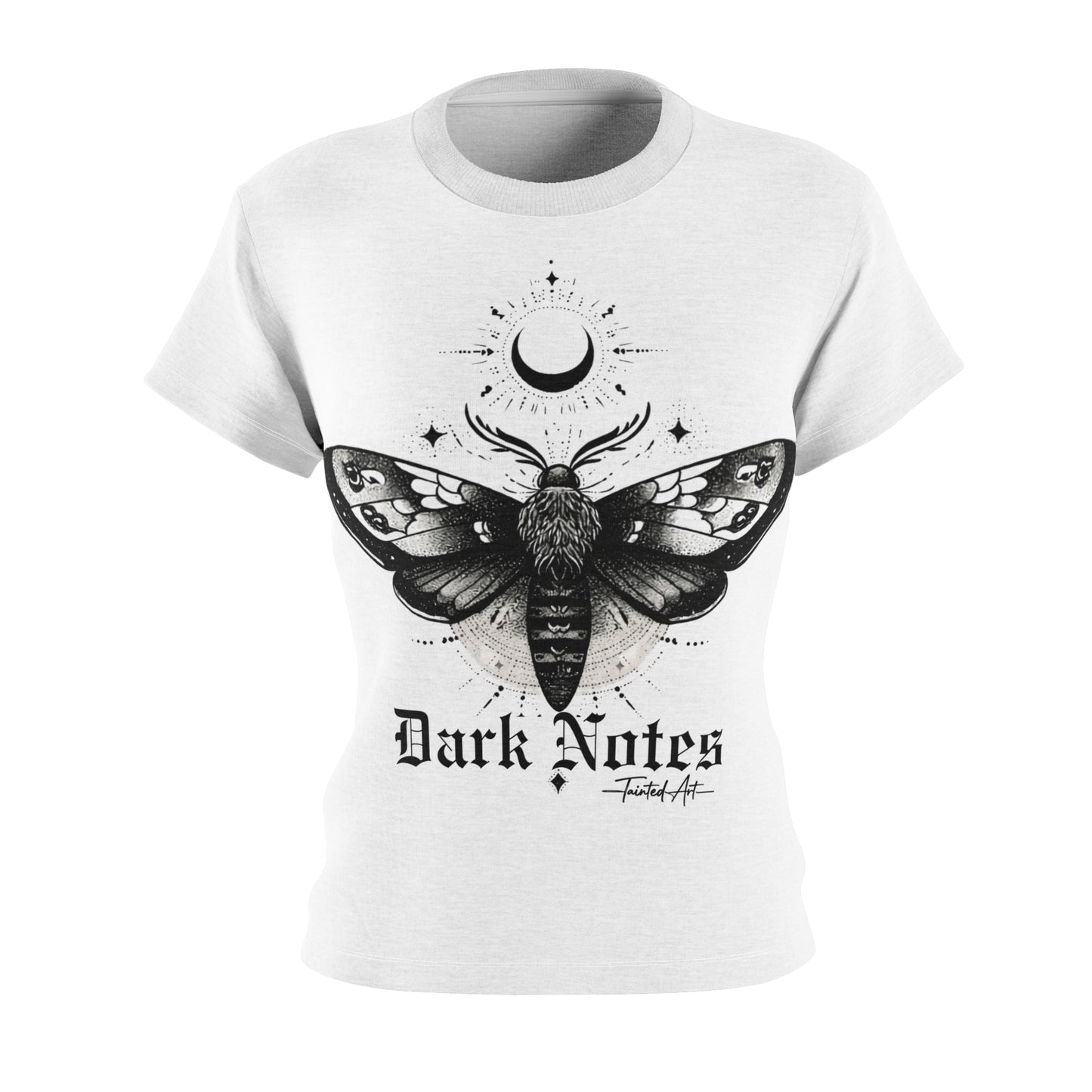 Dark Notes Women's Graphic Tee — Moth Design