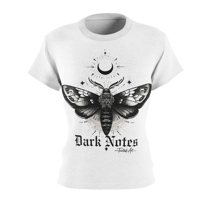 Dark Notes Women's Graphic Tee — Moth Design
