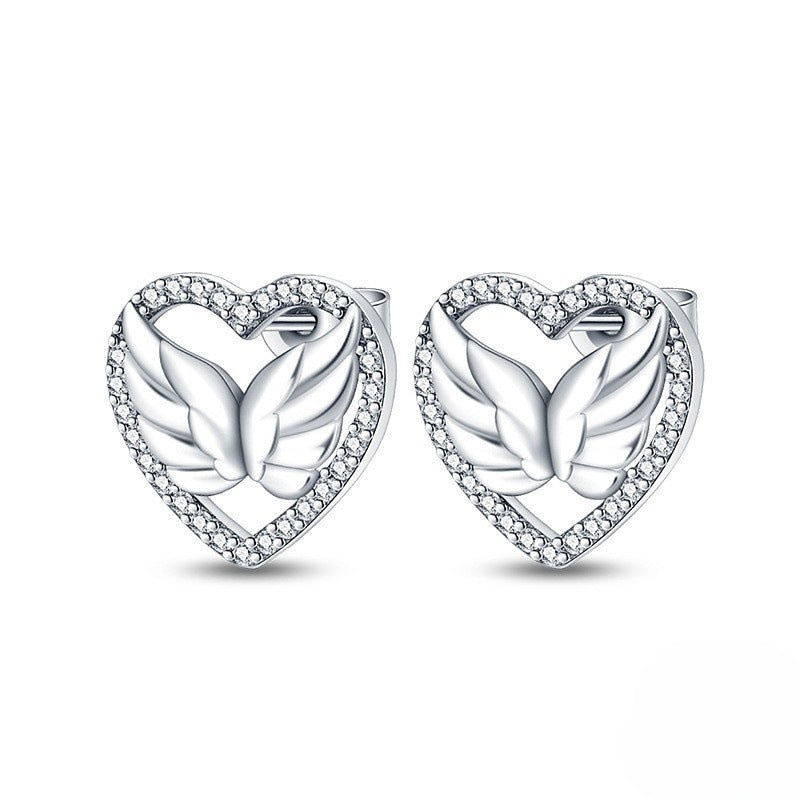 Fashion Special-interest High-grade Love Butterfly Star And Moon Earrings