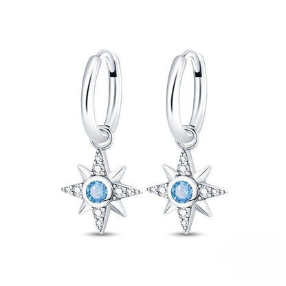 Fashion Special-interest High-grade Love Butterfly Star And Moon Earrings
