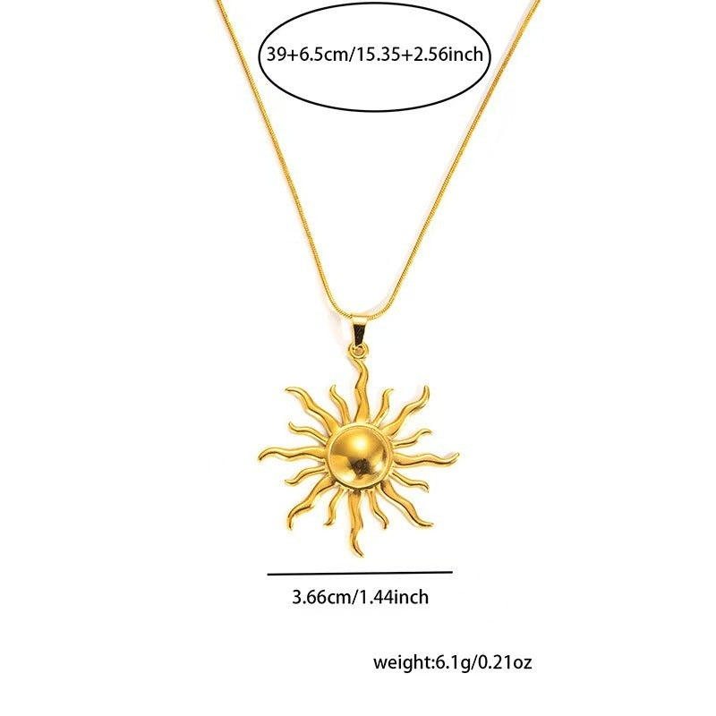 Titanium Steel Necklace Women's Gold High-grade Design Fashion Necklace