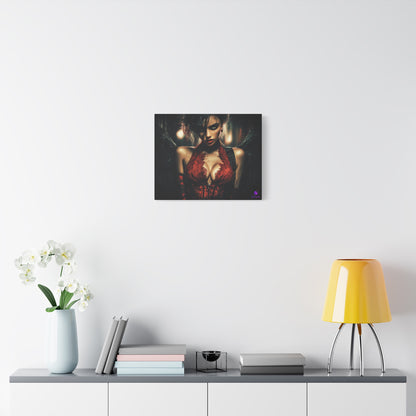 Dark Notes Gothic Angel Artwork Canvas Print