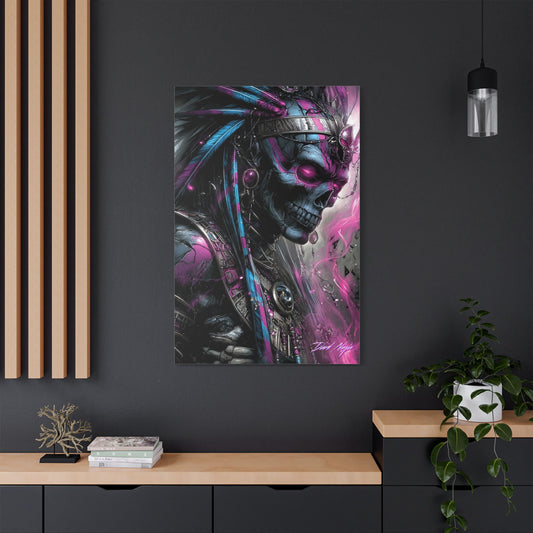 Mummy DNA Satin Canvas Art Print