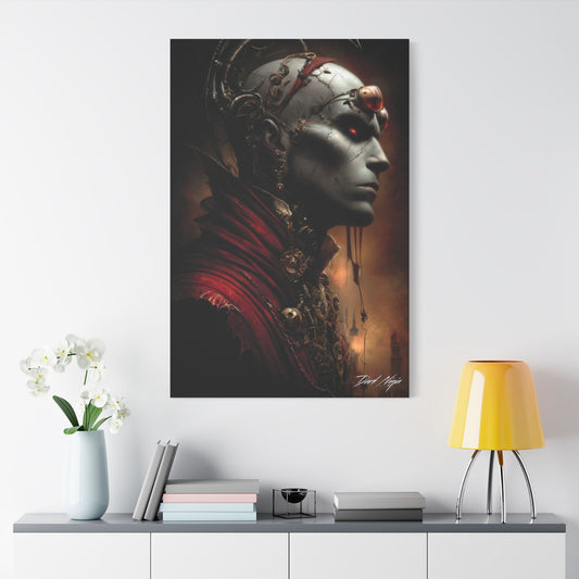 Technotribal DNA Satin Canvas Art Print