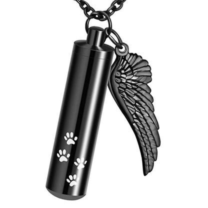 Memorial Pet Remains And Hair Pendant Necklace