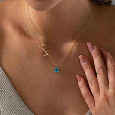 Stainless Steel Custom Name Necklace DIY Personalized