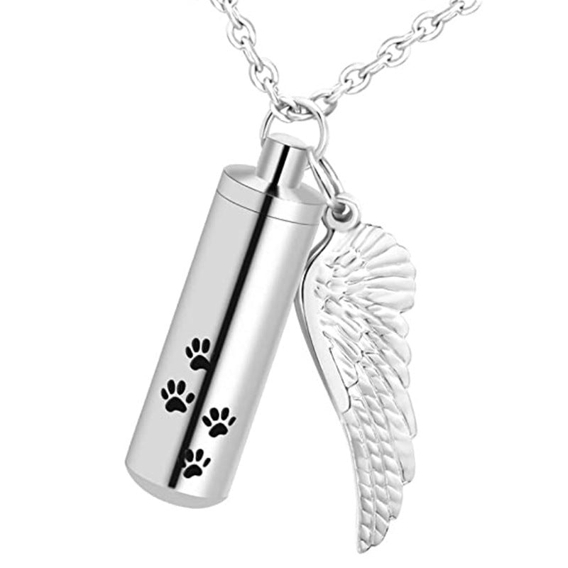 Memorial Pet Remains And Hair Pendant Necklace